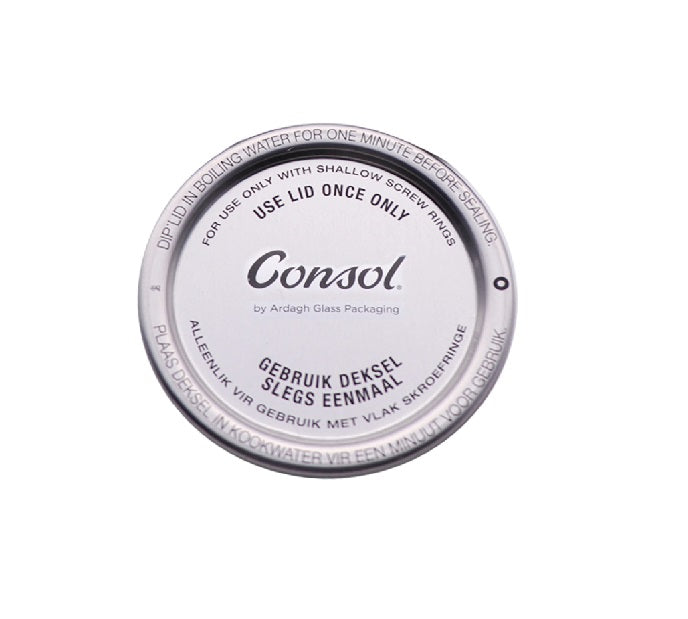 Consol Preserve Jar Lid Domes for 250ml Jar 5pack 27133