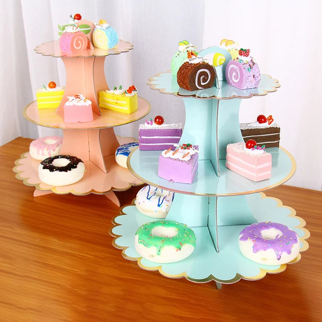 Cardboard Cupcake Stand 3-Tier