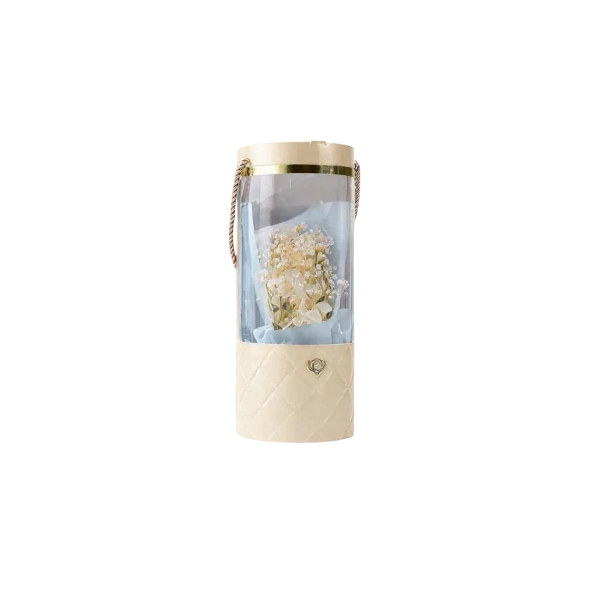 Florist Gift Tube Box with Transparent PVC Window 10x5x27.5cm 1pc