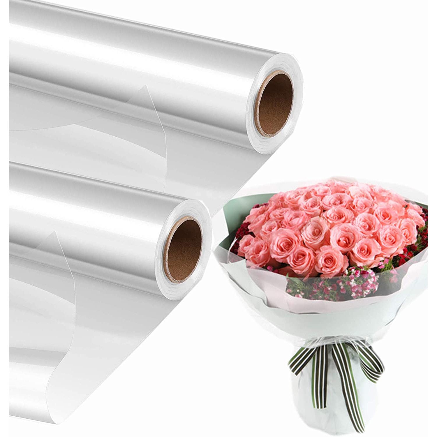 Cellophane Gift Wrap Roll Clear 500mmx1m