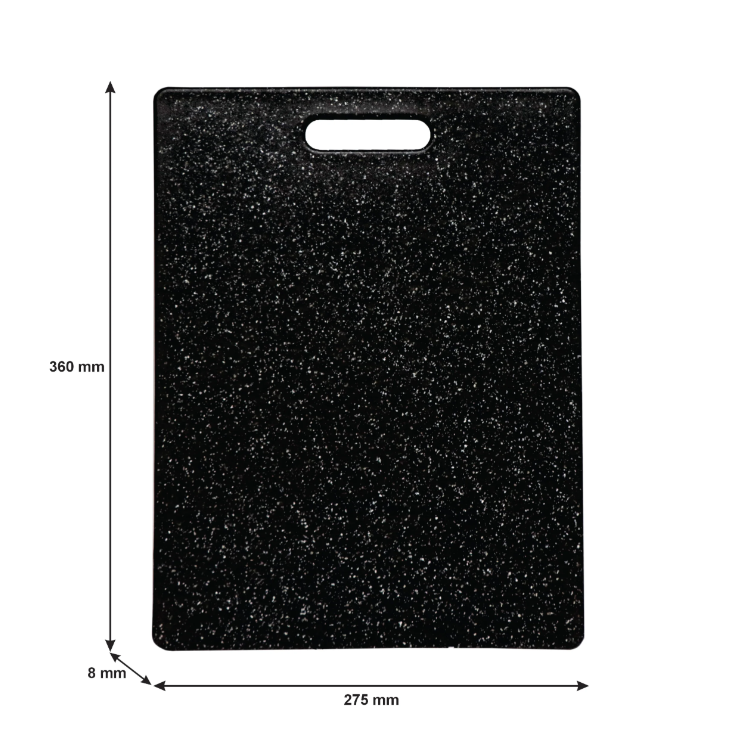 Regent Kitchen Cutting Board Bamboo Fiber Black with Speckles 360x275x8mm