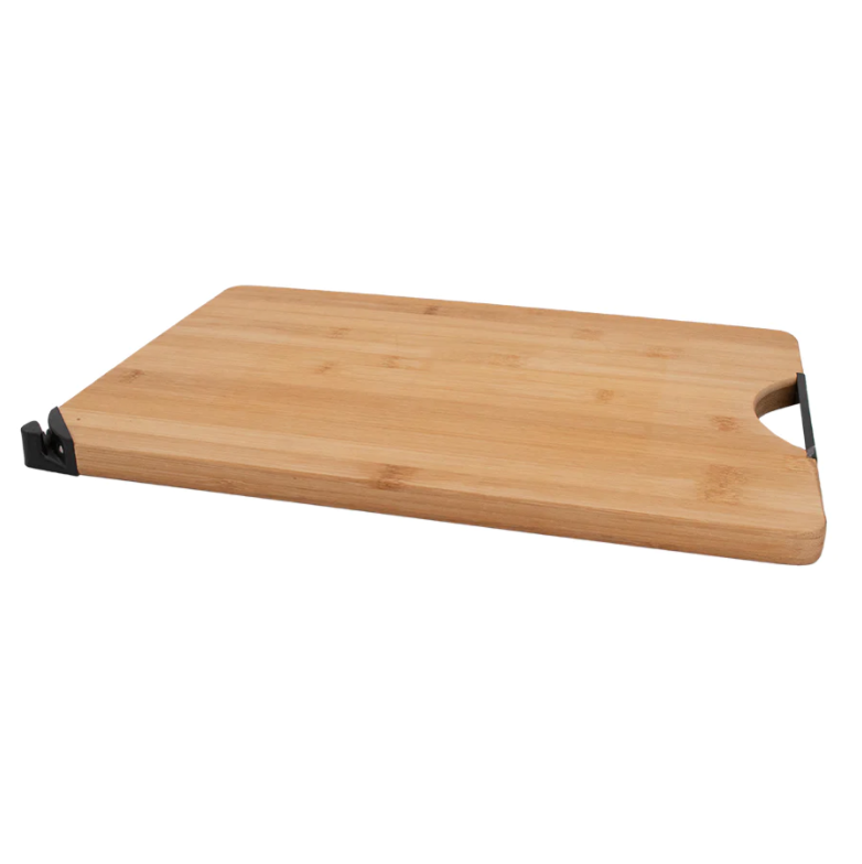 Regent Bamboo Cutting Board with Black Metal Handle 30228