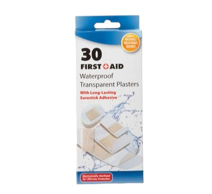 Firstaid Plaster Transparent Assorted Size 30pack