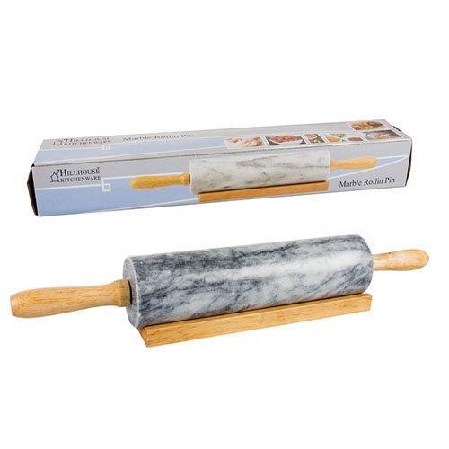 Rolling Pin Marble with Wooden Stand