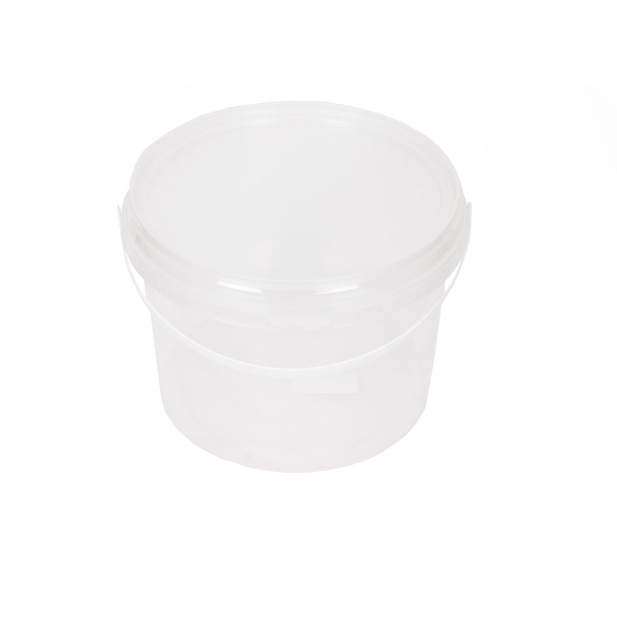 5L Plastic Bucket Clear Transparent with Air Tight Lid