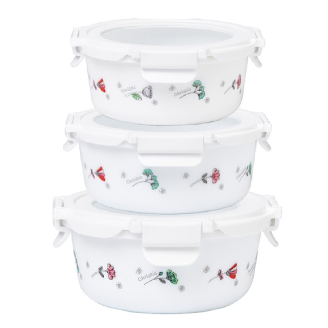 Airthight Storage Containers Fleur Des Champs 11pc Set