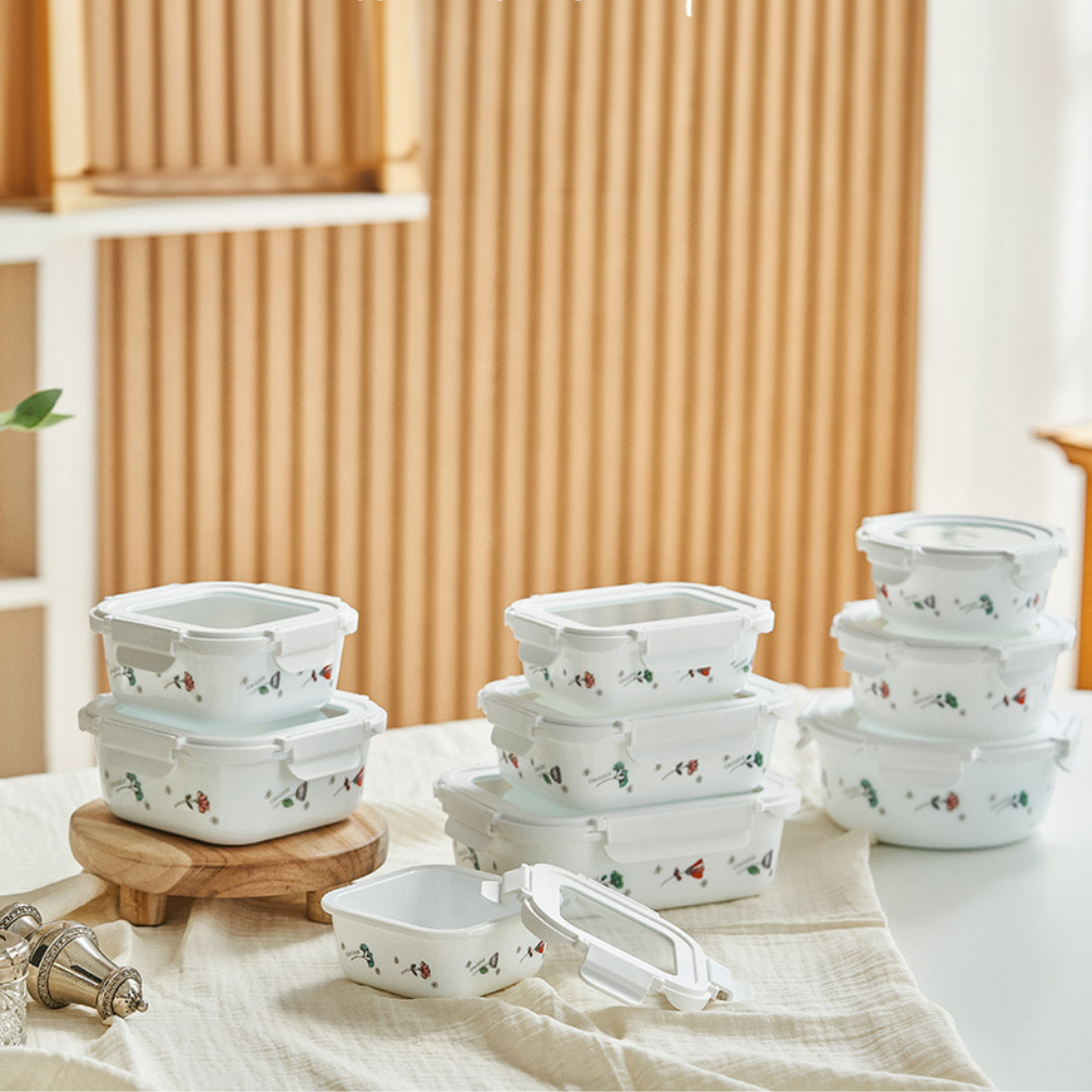 Airthight Storage Containers Fleur Des Champs 11pc Set