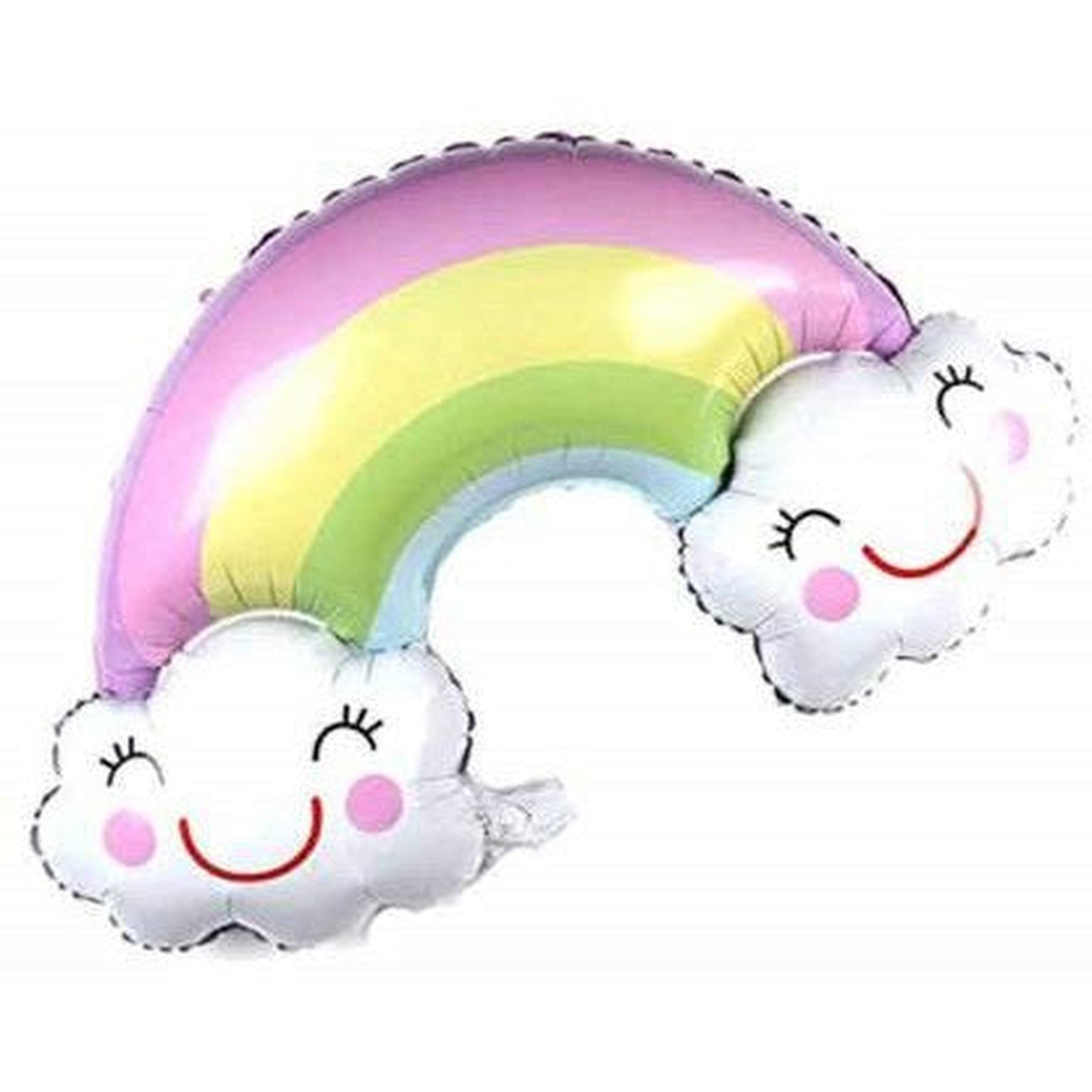 Foil Balloons Rainbow Bouquet Cloud Shape 5pc Set