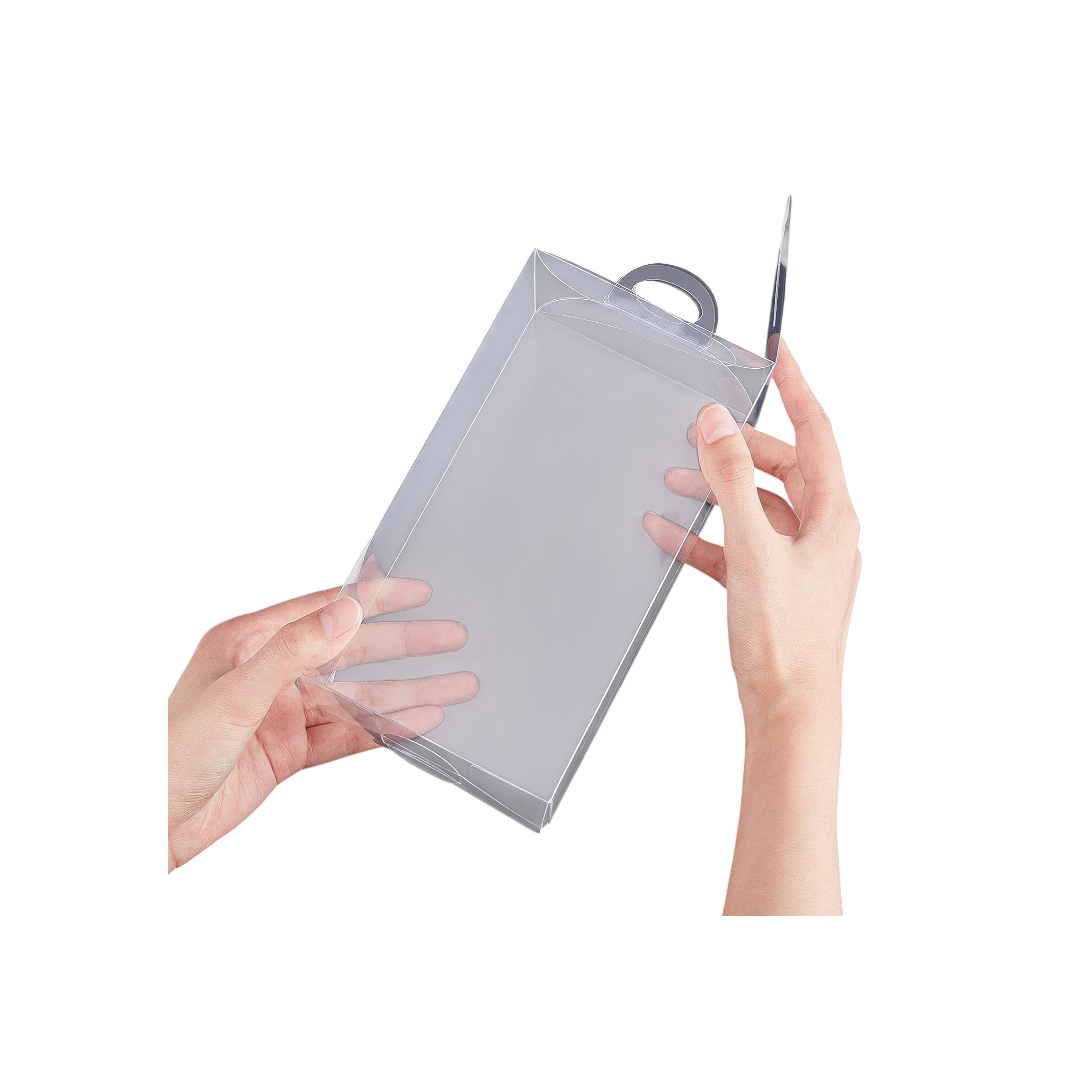 PVC Gift Boxes Frosted with Suitcase Carry Handle 12pack