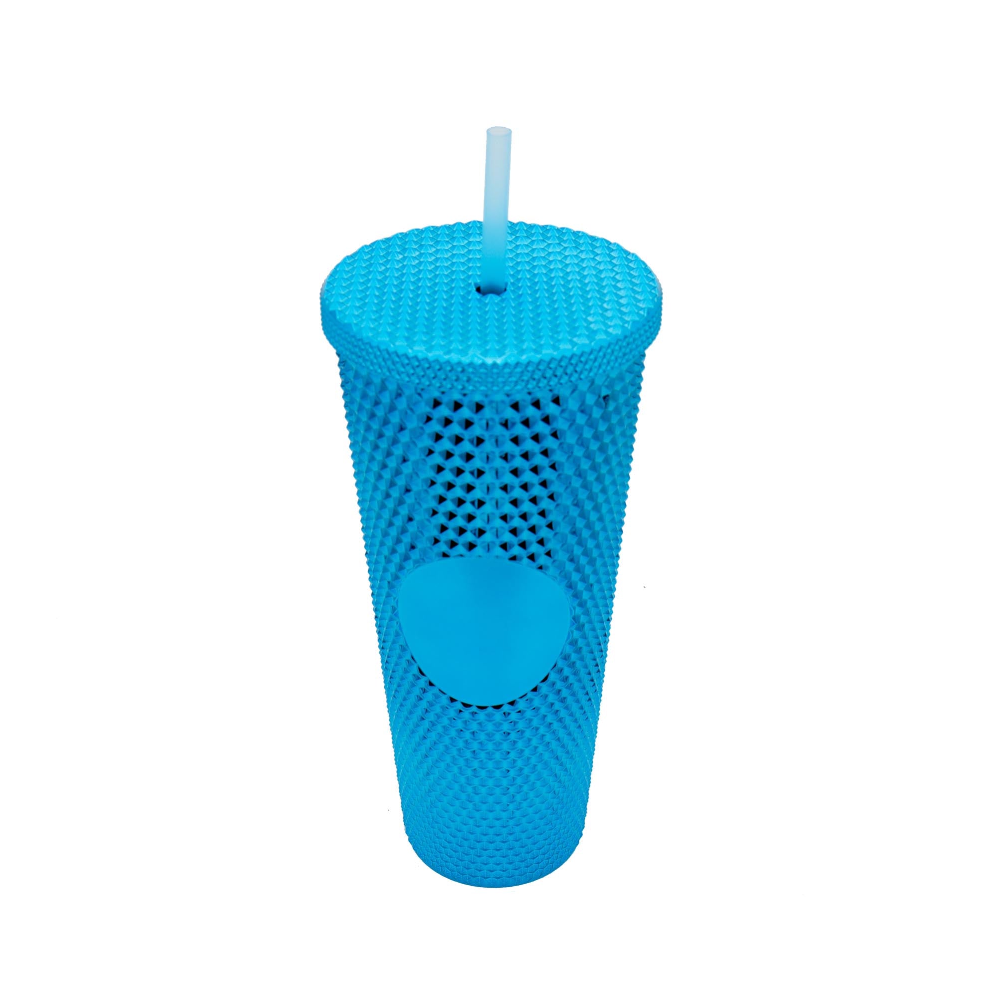Studded Drinking Tumbler 720ml Smoothie Glitter Cup & Straw