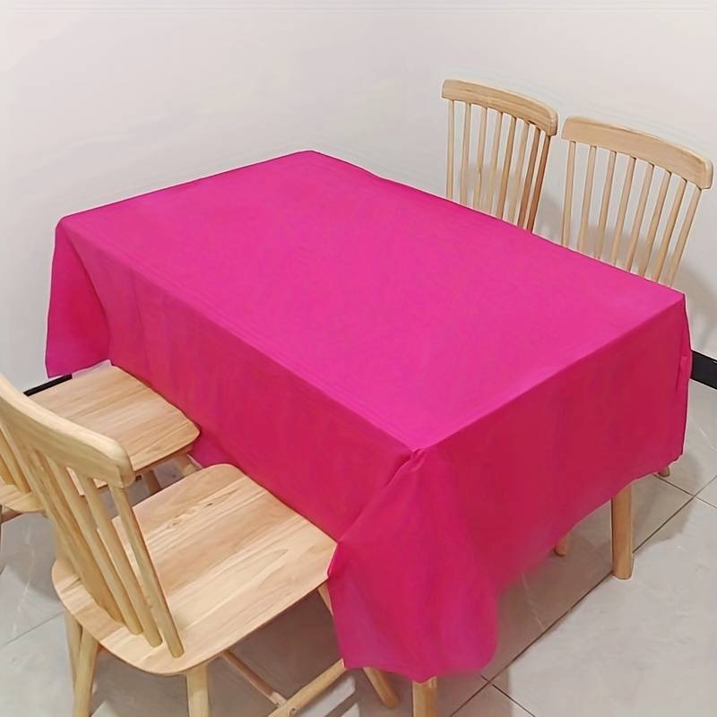 Multipurpose Plastic Party Table Cover Disposable & Reusable 137x183cm