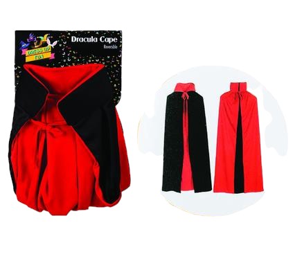 Kids Dracula Cape 45inch With 5 S/up Collar