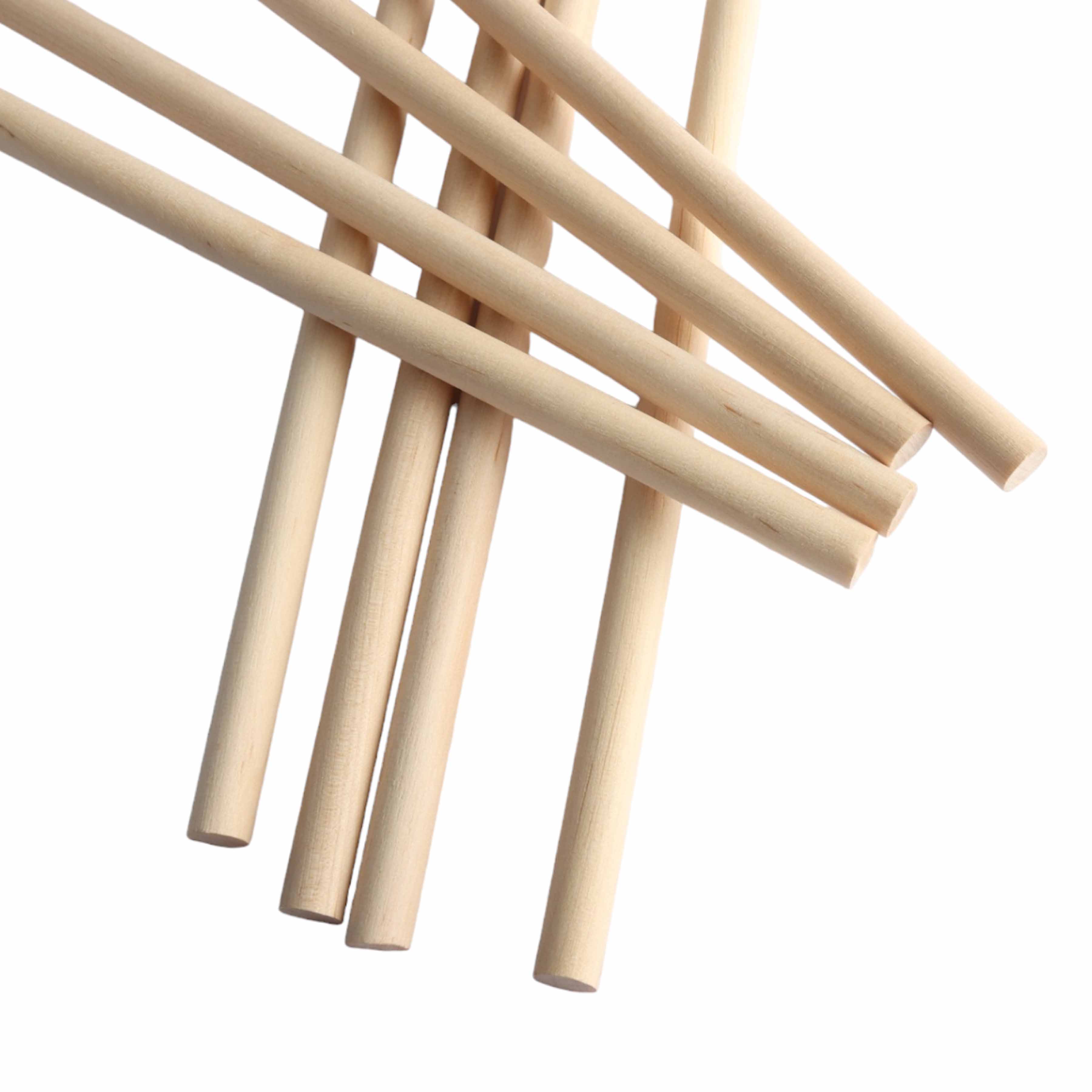 DIY Wooden Craft Dowel Stick 30cmx8mm Dell Pin 8pack