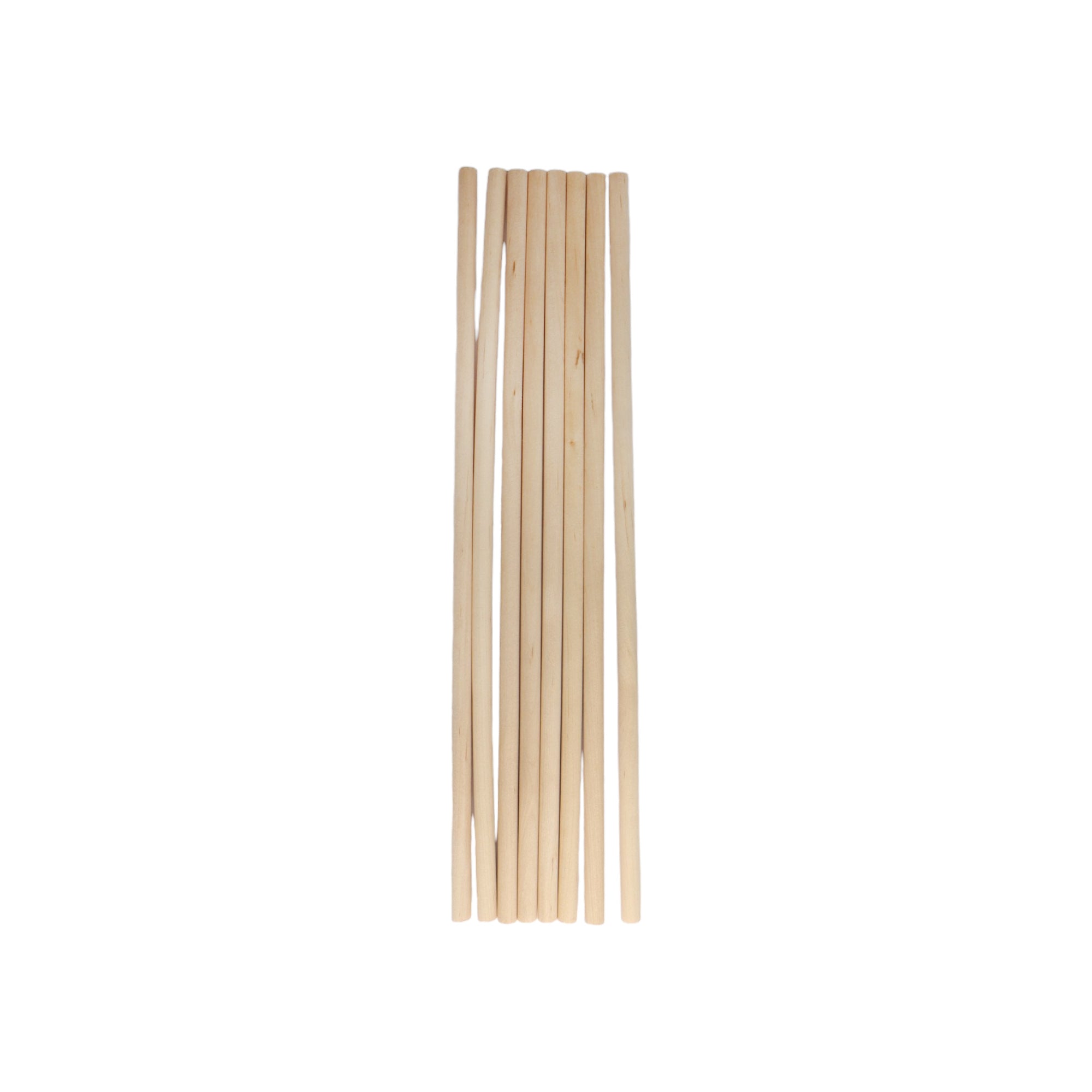 DIY Wooden Craft Dowel Stick 30cmx8mm Dell Pin 8pack