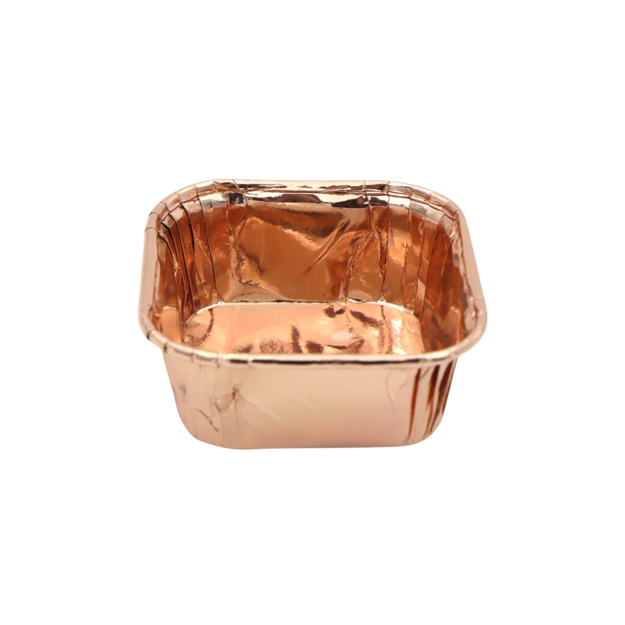 Disposable Square Cupcake Muffin Liner Aluminium Cake Mould- with Lid 5.5x8cm