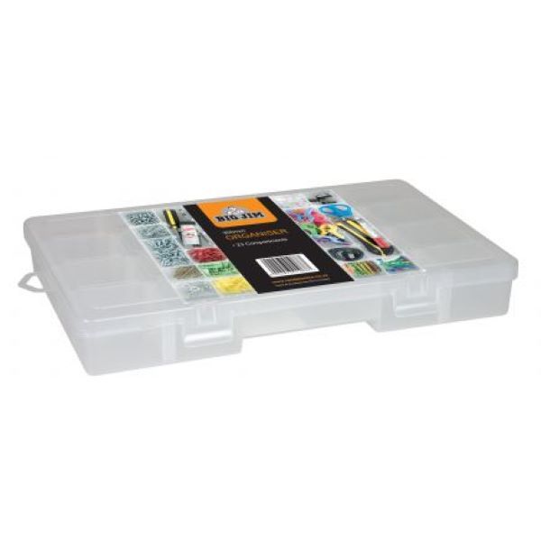 Big Jim Organiser Basic 35cm Clear 23-Grid Compartments