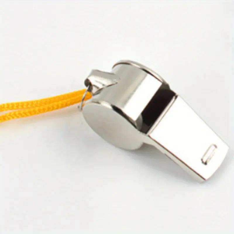 Sports Whistle Metal Iron Jin Pin 4.5cm Stainless Steel with Cord