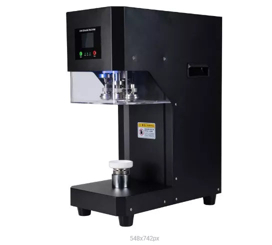 Automatic Can Sealing Machine Non Rotary - for Food Grade Plastic Drinking Clear Can Bottle
