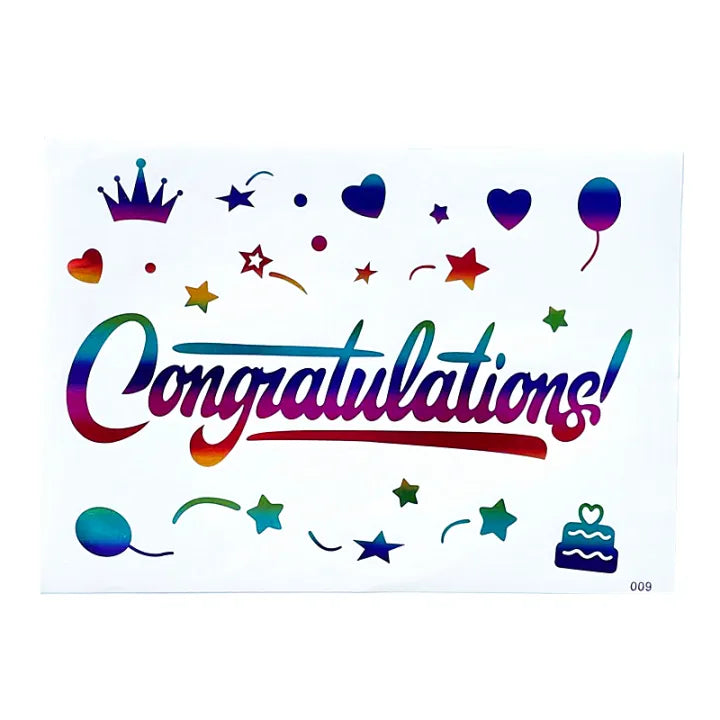 Congratulations Bobo Balloon Stickers TAR2021125