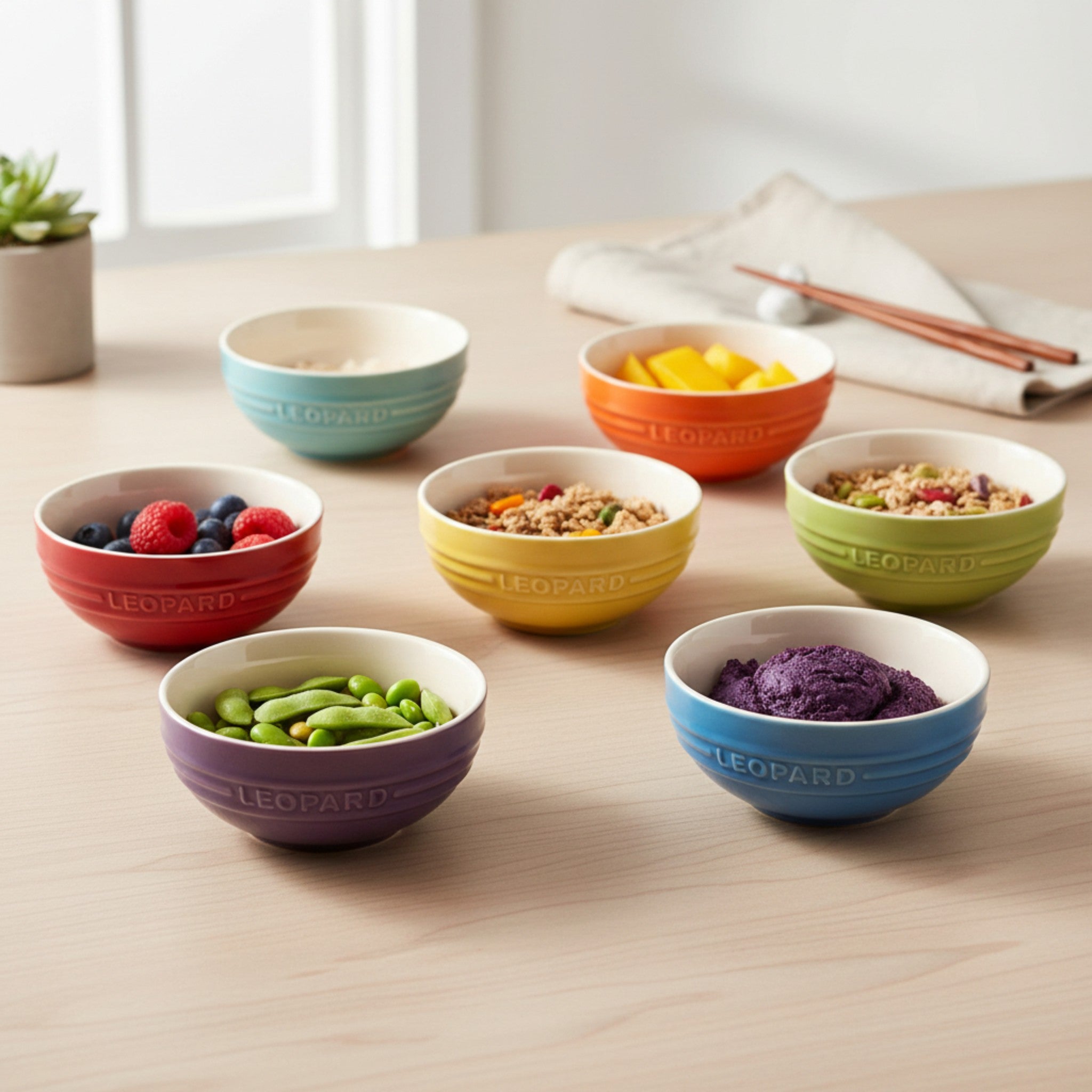 Rainbow Collection Bowls 6pc Set