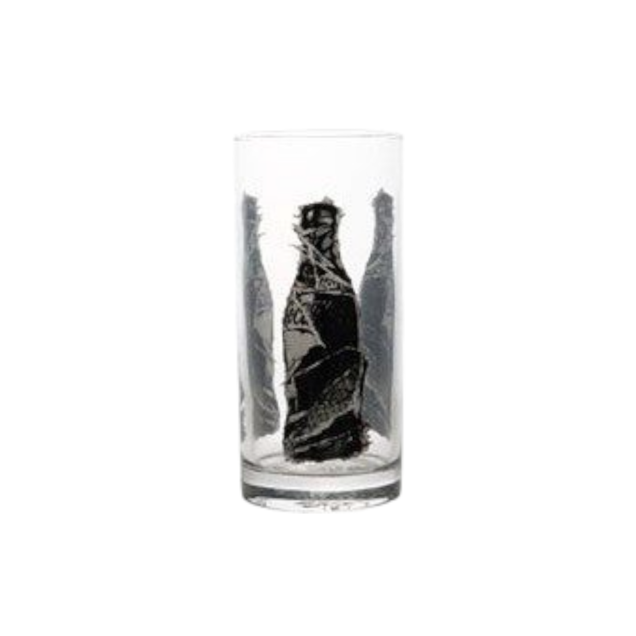 Coke Hiball Glass Tumbler 300ml Coke Bottle Patterned Pasabahce 40785