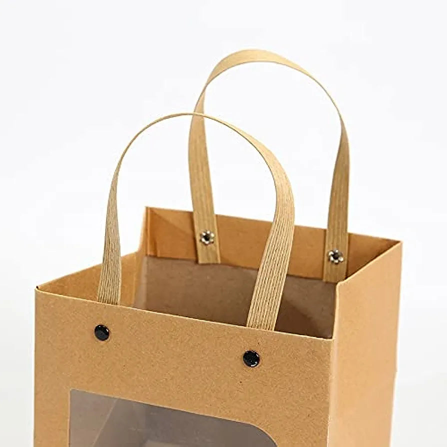 Gift Box Bag with Window 15x15x15cm