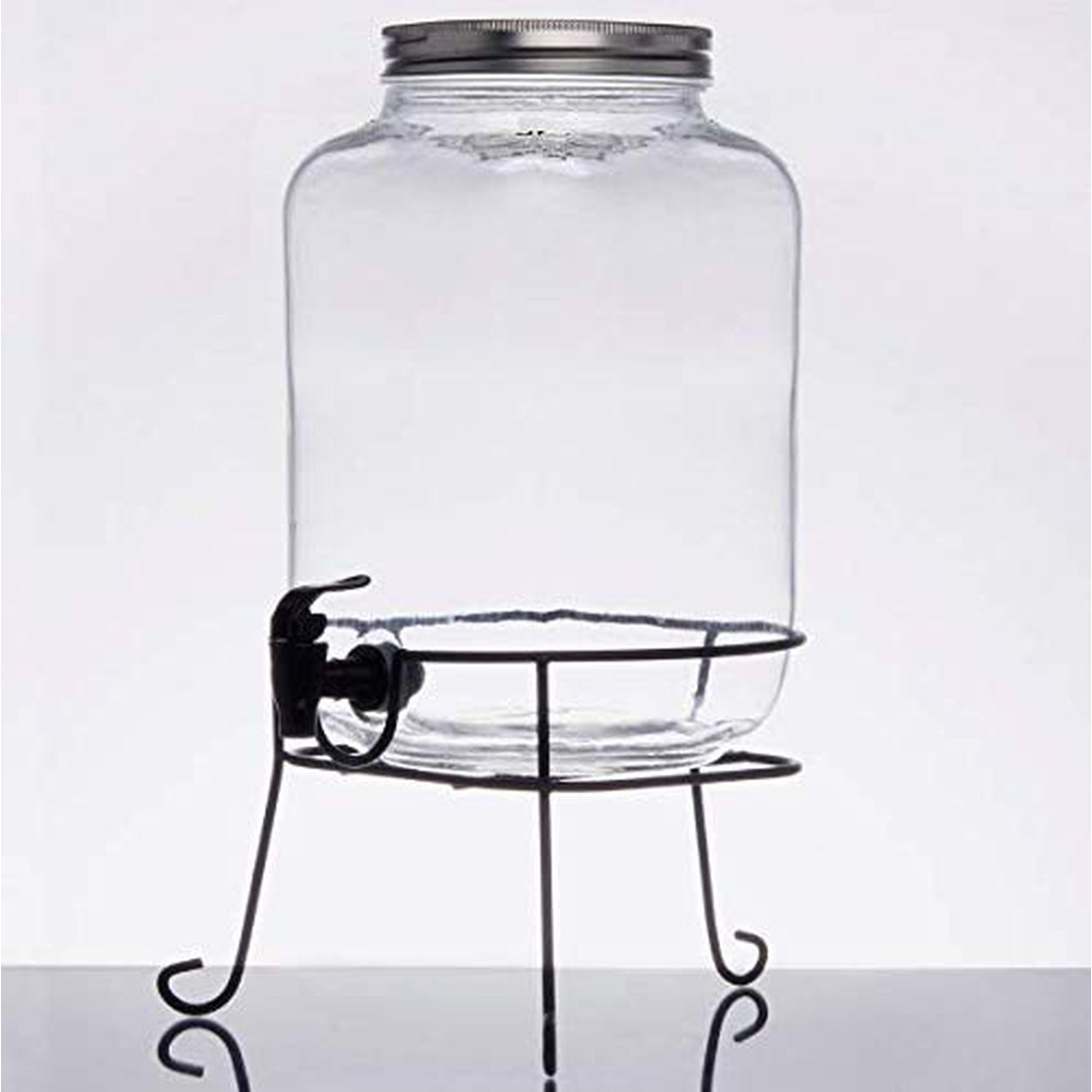 Beverage Dispenser 4L Glass with Tap and Stand 519