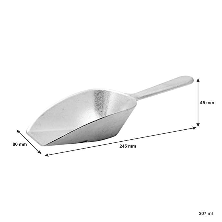 Regent Scoop Flat Aluminium 207ml 245x80x44mm 41675
