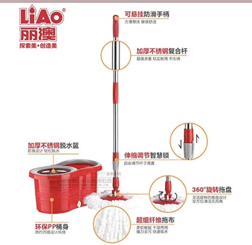 LIAO Tornado Mop with Bucket Steel XHCL087