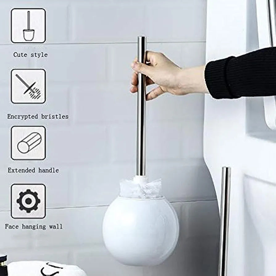 Sphere Toilet Brush with holder Stainless Steel 067