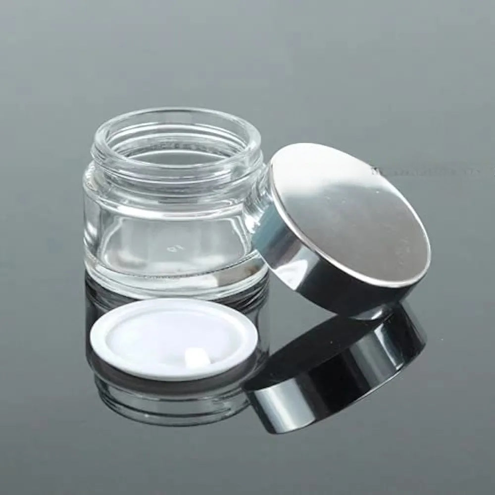 Glass Cosmetic Jar 50ml with Lid