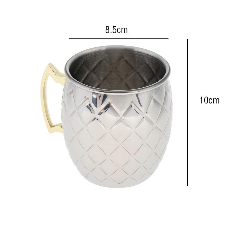 Moscow Mule Cocktail Mug 530ml Stainless Steel Diamond Studded