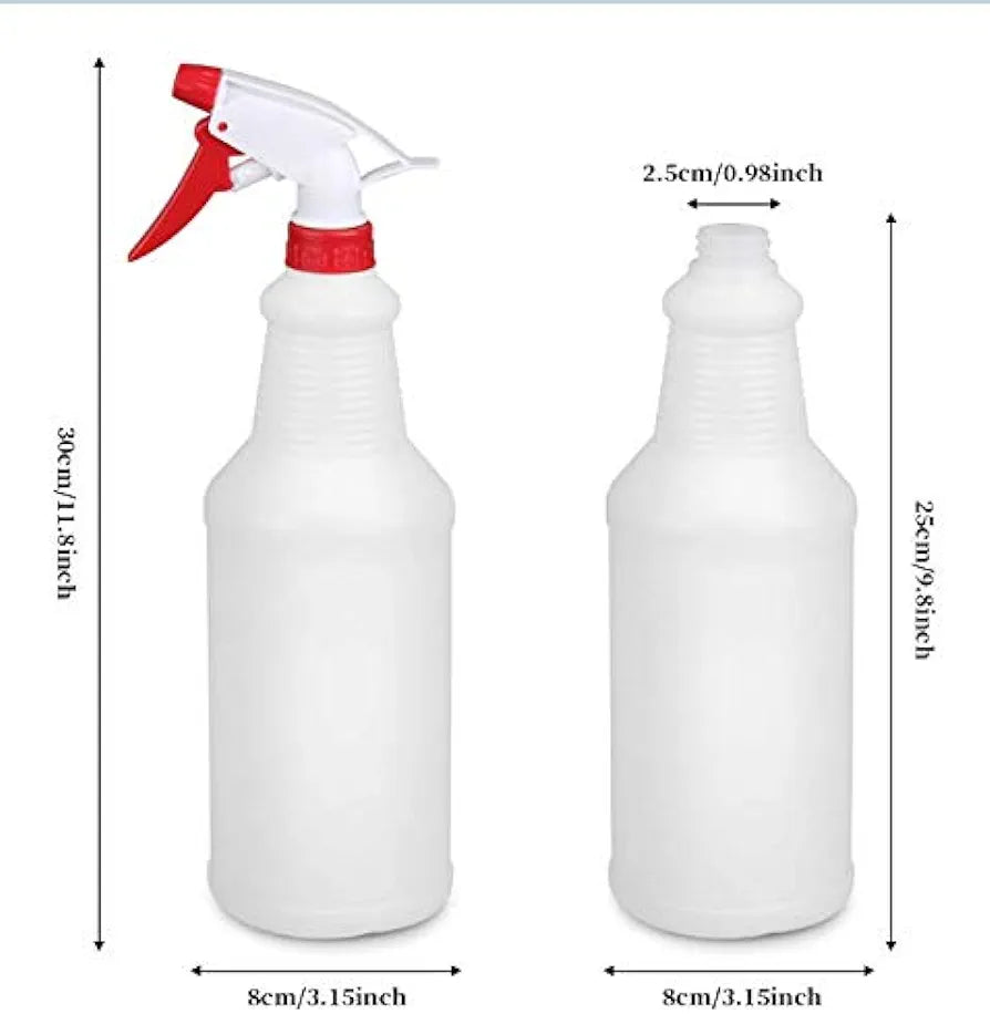 1L HDPE Boston Fine Mist Trigger Spray Bottle Plastic 1pc