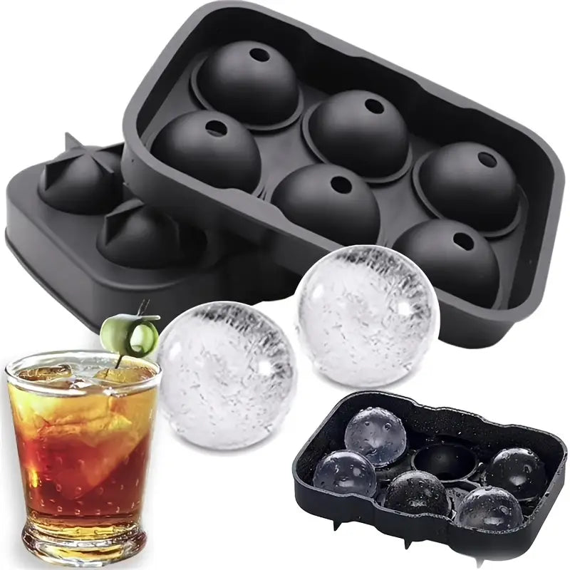Silicone Ice Tray Round Shape 6 Division