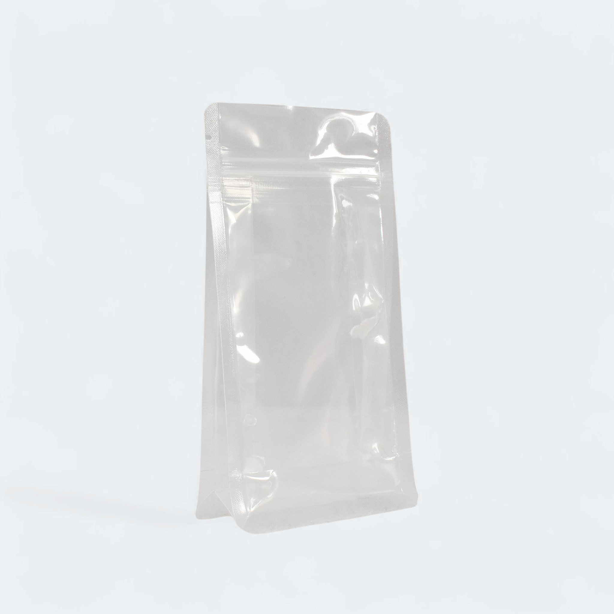 Stand-Up Resealable Pouch Bag Transparent Flat Bottom 10pack