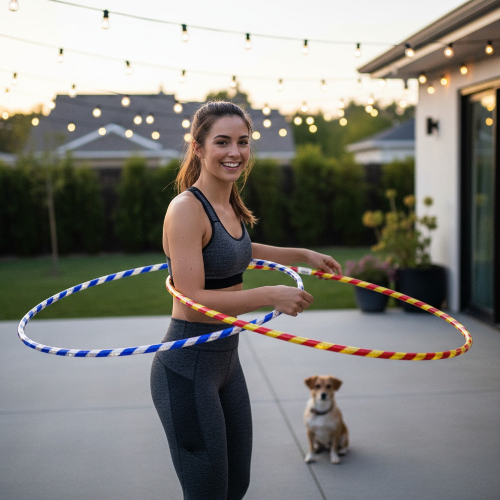 Kid's Colorful Hula Hoop Laser 45cm 1pc