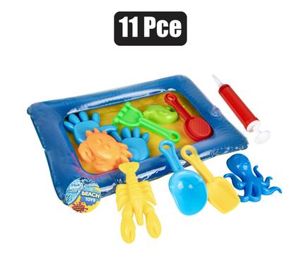 Beach Set with Inflatable Sandpit 11pcs