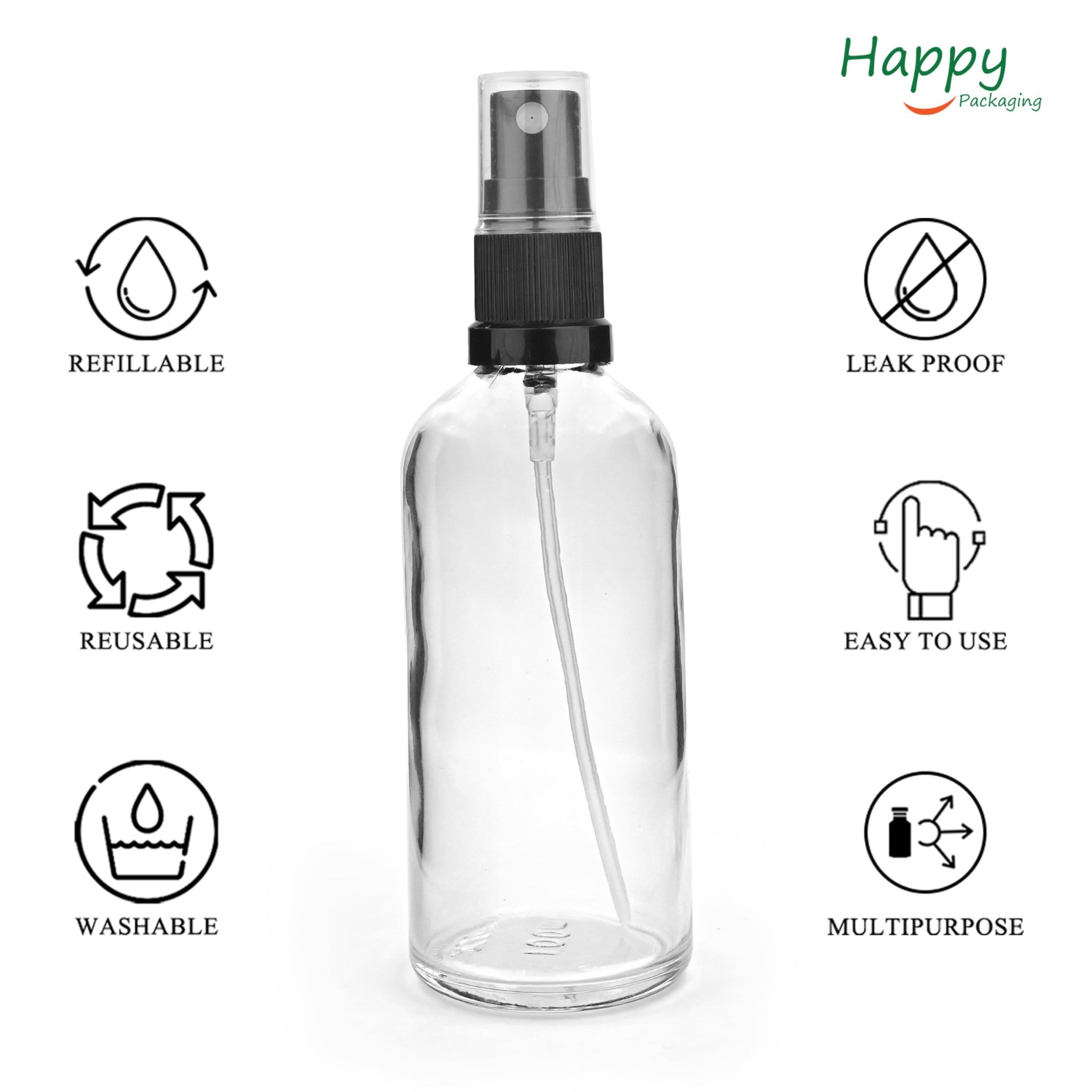 500ml PET Plastic Cosmetic Mist Spray Bottle