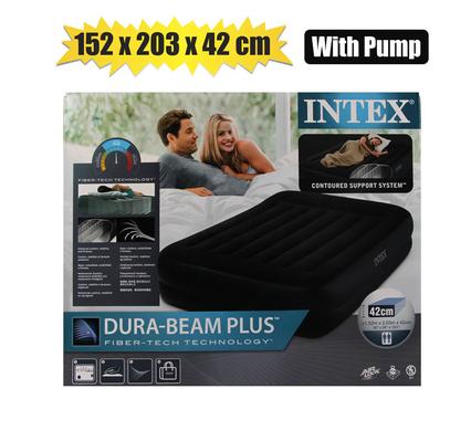 Intex Rest On Double Air Bed 152x203x42cm with Pump