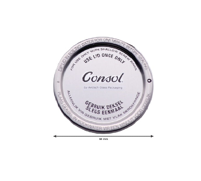 Consol Preserve Jar Lid Domes for 250ml Jar 5pack 27133