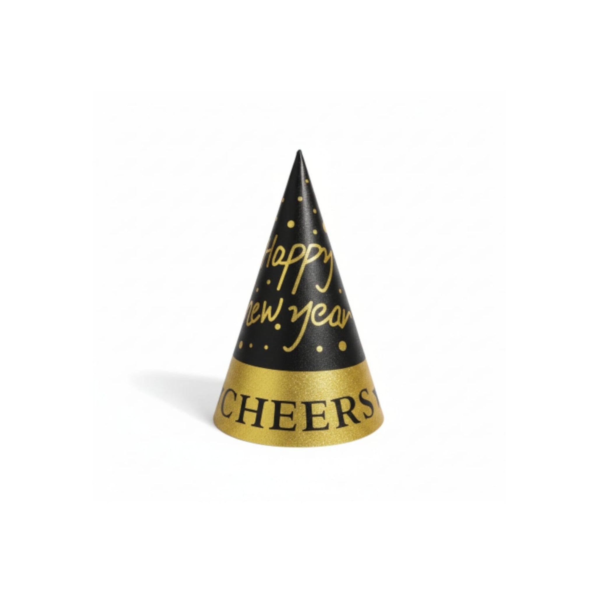Party Paper Hat Happy New Year-Gold