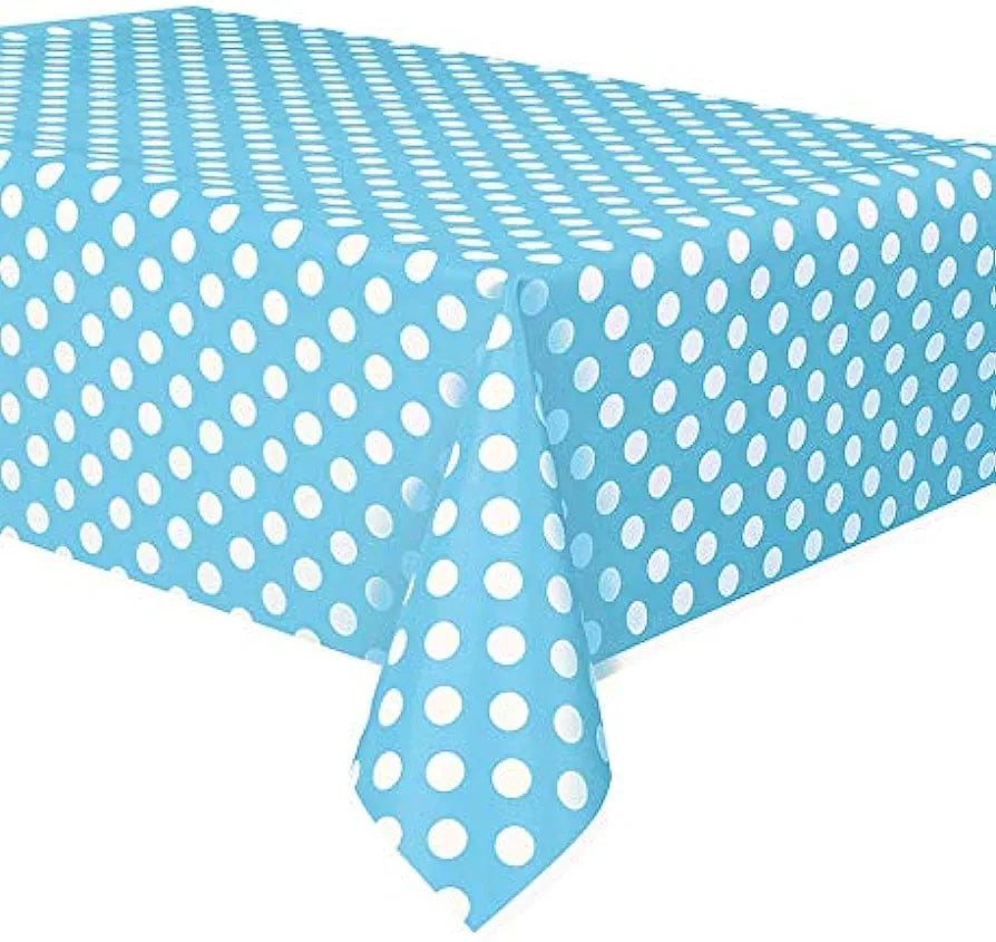 Party Table Cloth Plastic Polka Dot 137x183cm