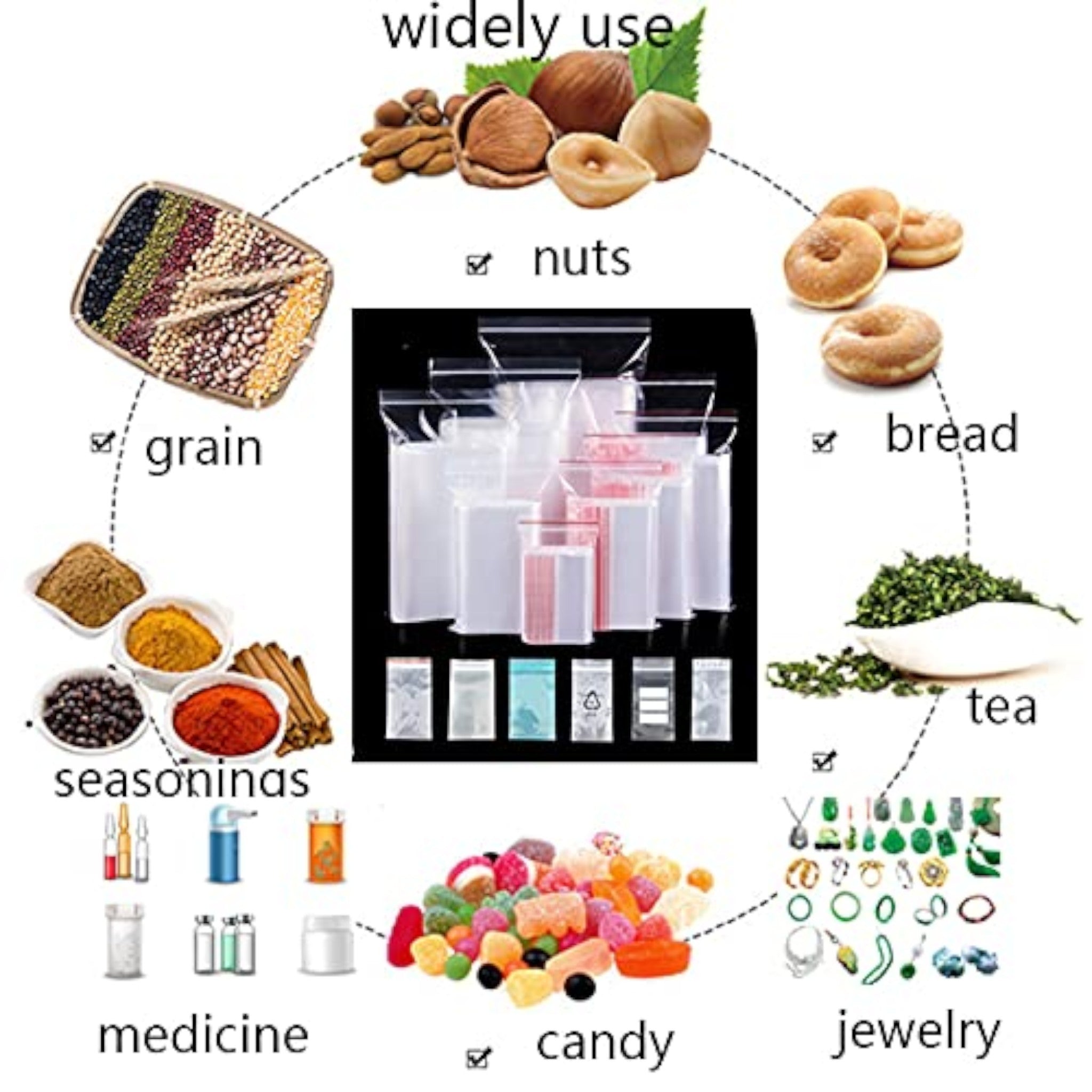 Zip Lock Bags Resealable A4 25x34cm 40mic 100pack