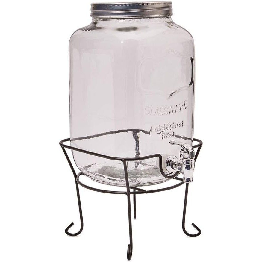 Beverage Dispenser 8L Glass with Stand 517