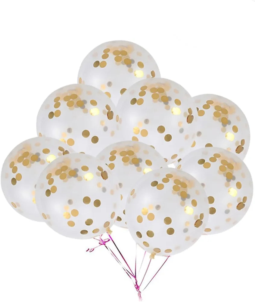 10pcs Bobo Confetti Sequins Filled Balloons 12inch