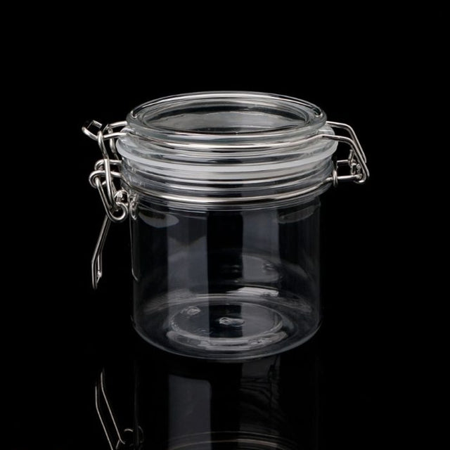 Airtight Plastic Preserve Jar Container with Clip Clamp Lid