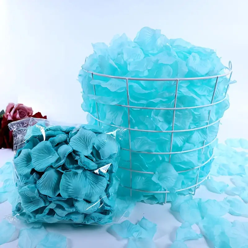 Artificial Turquoise Rose Petals  150pcs