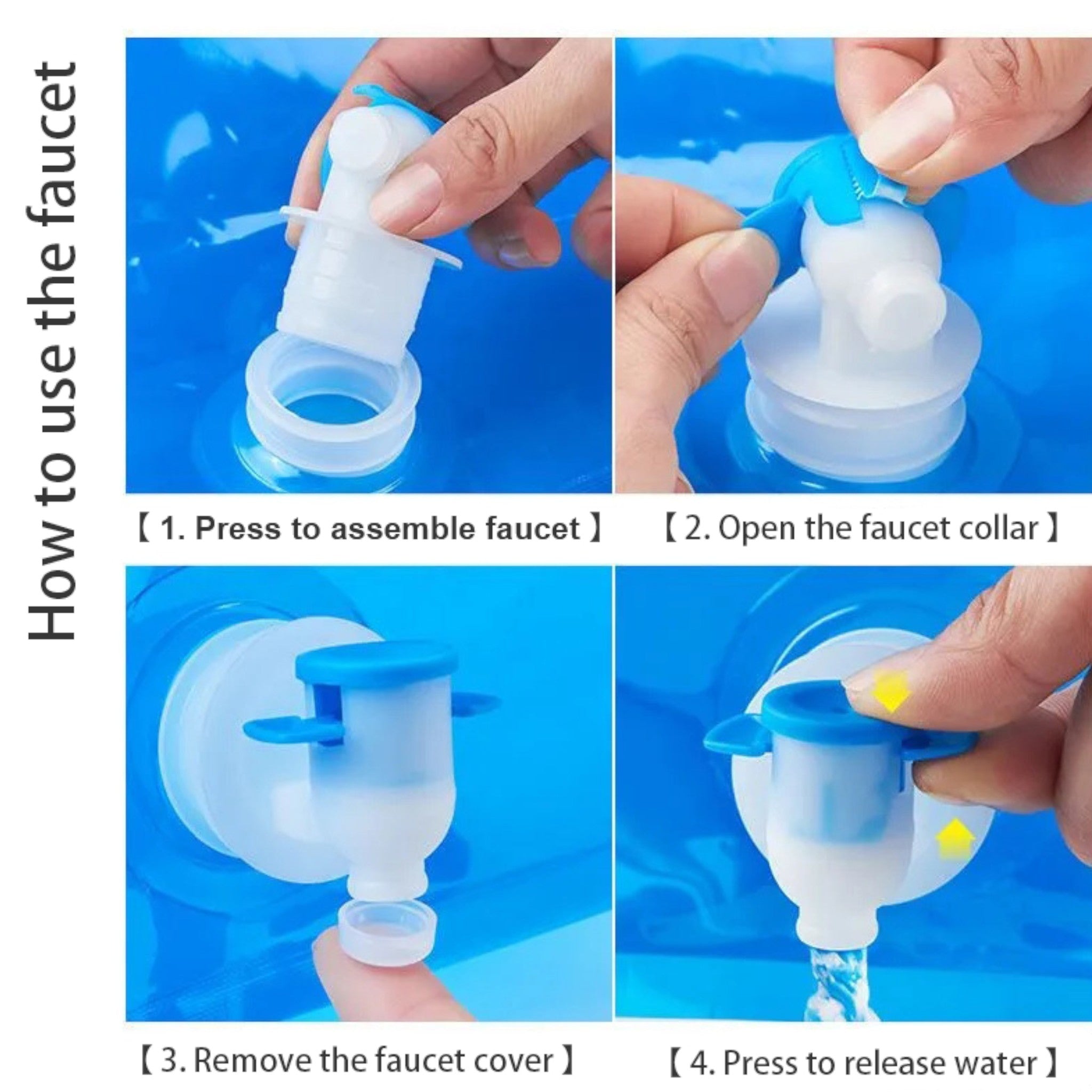 Stand-Up Beverage Portable Carry Pouch Bag  Food Grade Clear with Side Spout & Spigot 5L