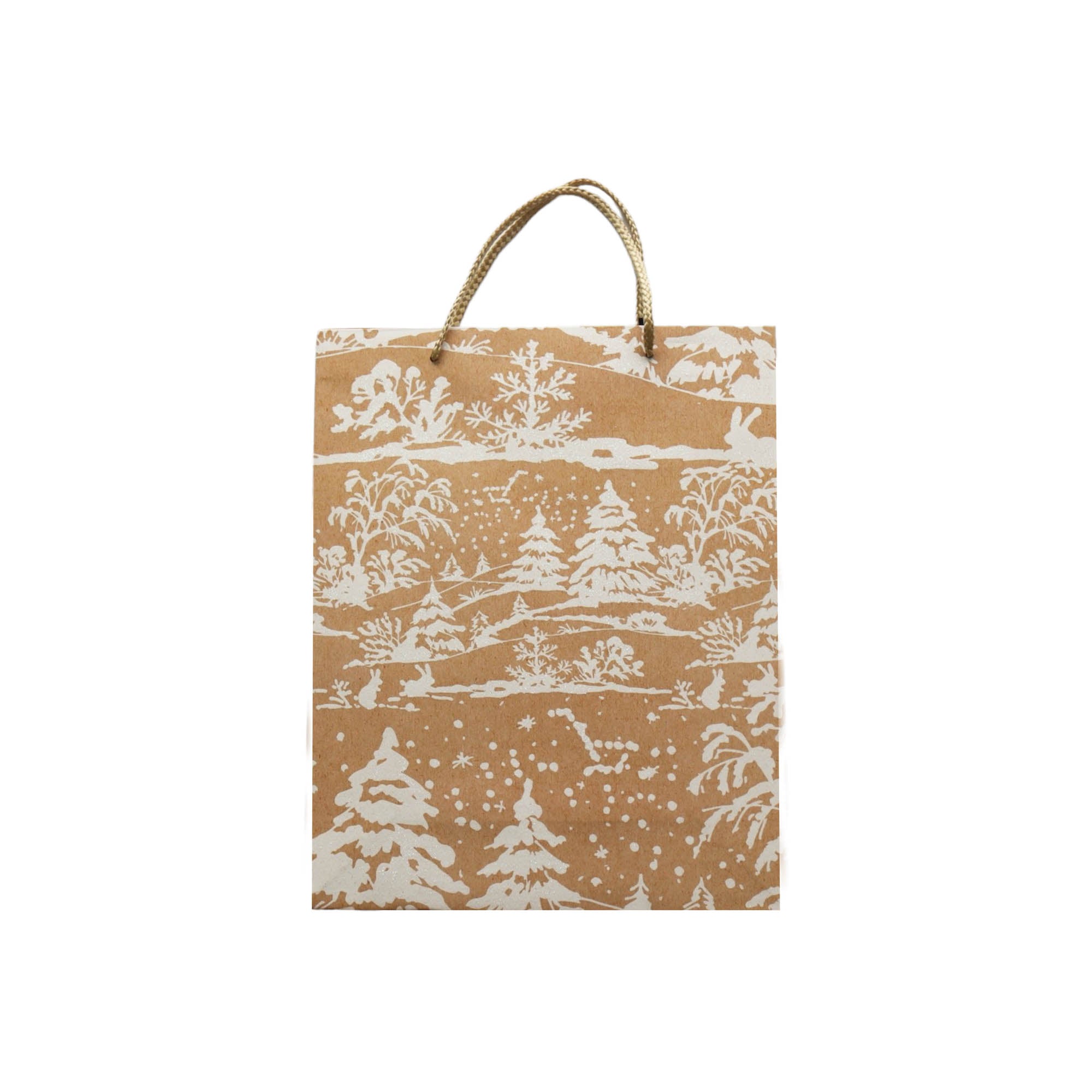 Festive Brown Kraft Gift Bags