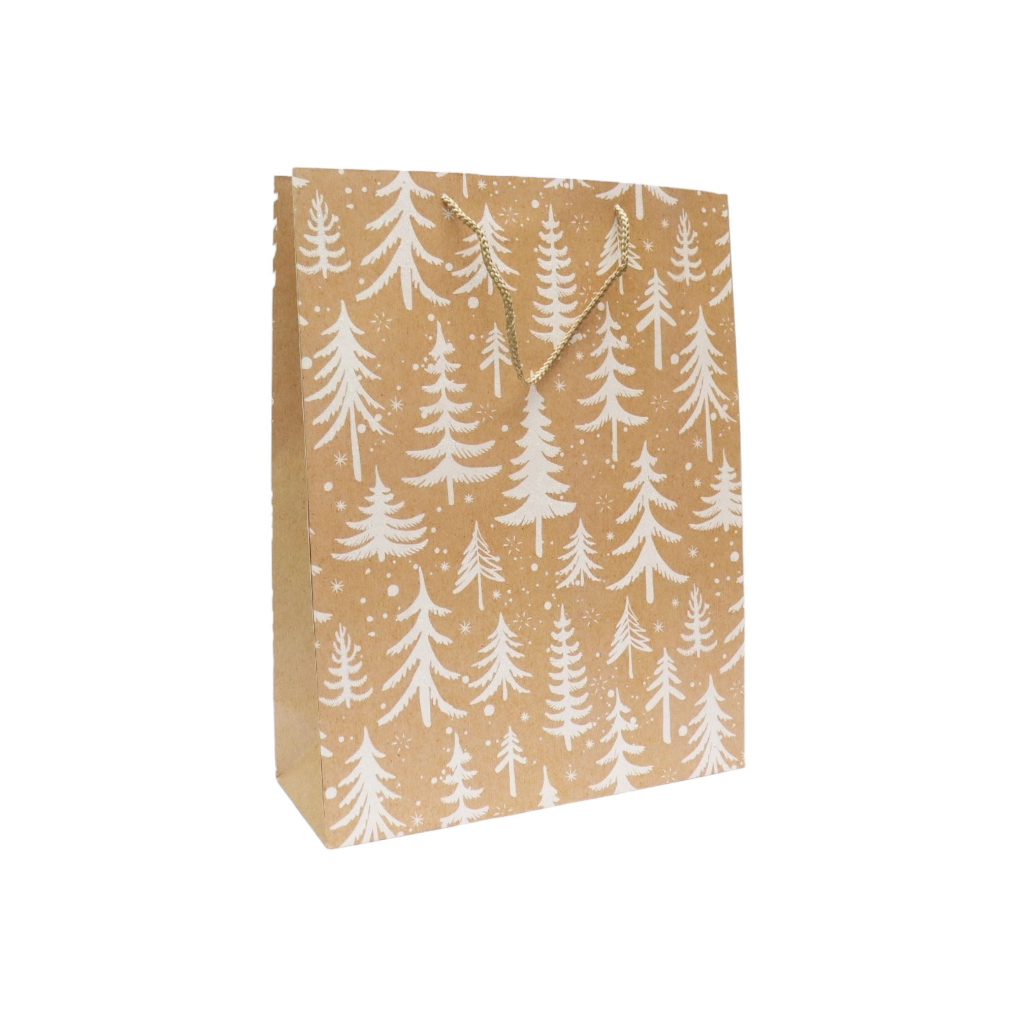 Festive Brown Kraft Gift Bags